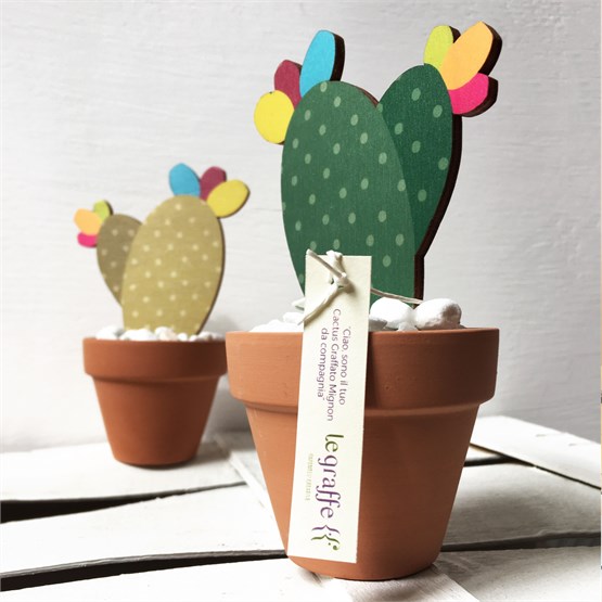 30 Sagome Di Cactus In Legno 10,2 Cm – Ornamenti Fai Da Te Da Decorare E Appendere - 2