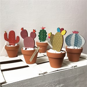 30 Sagome Di Cactus In Legno 10,2 Cm – Ornamenti Fai Da Te Da Decorare E Appendere - 3