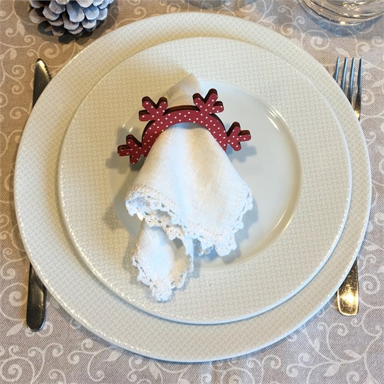 Portatovaglioli Fiocco in legno